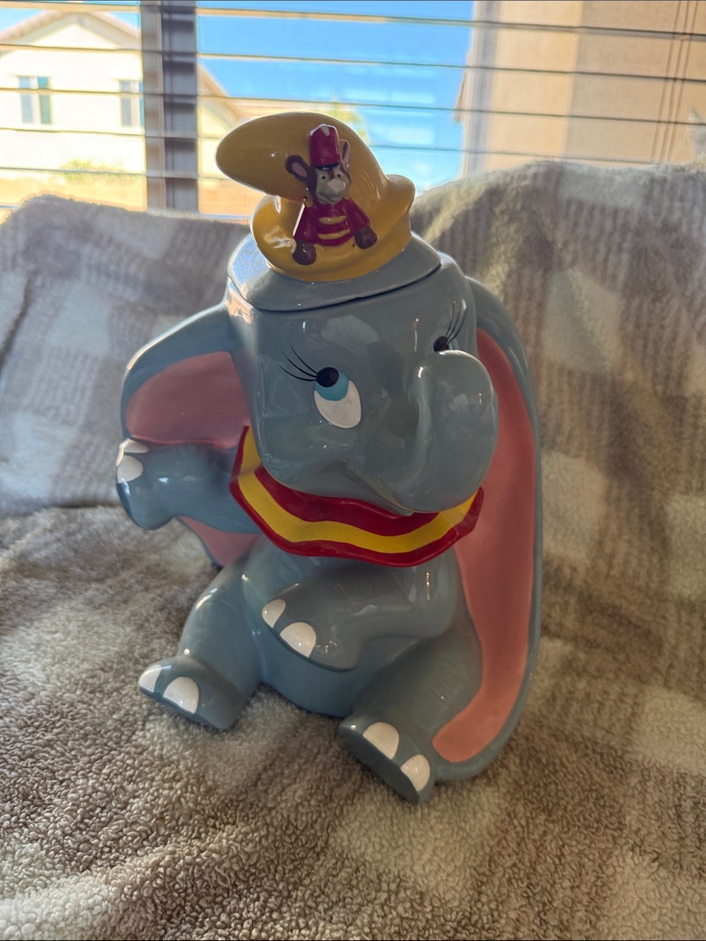 Vintage Collectible Disney Dumbo Ceramic Cookie Jar